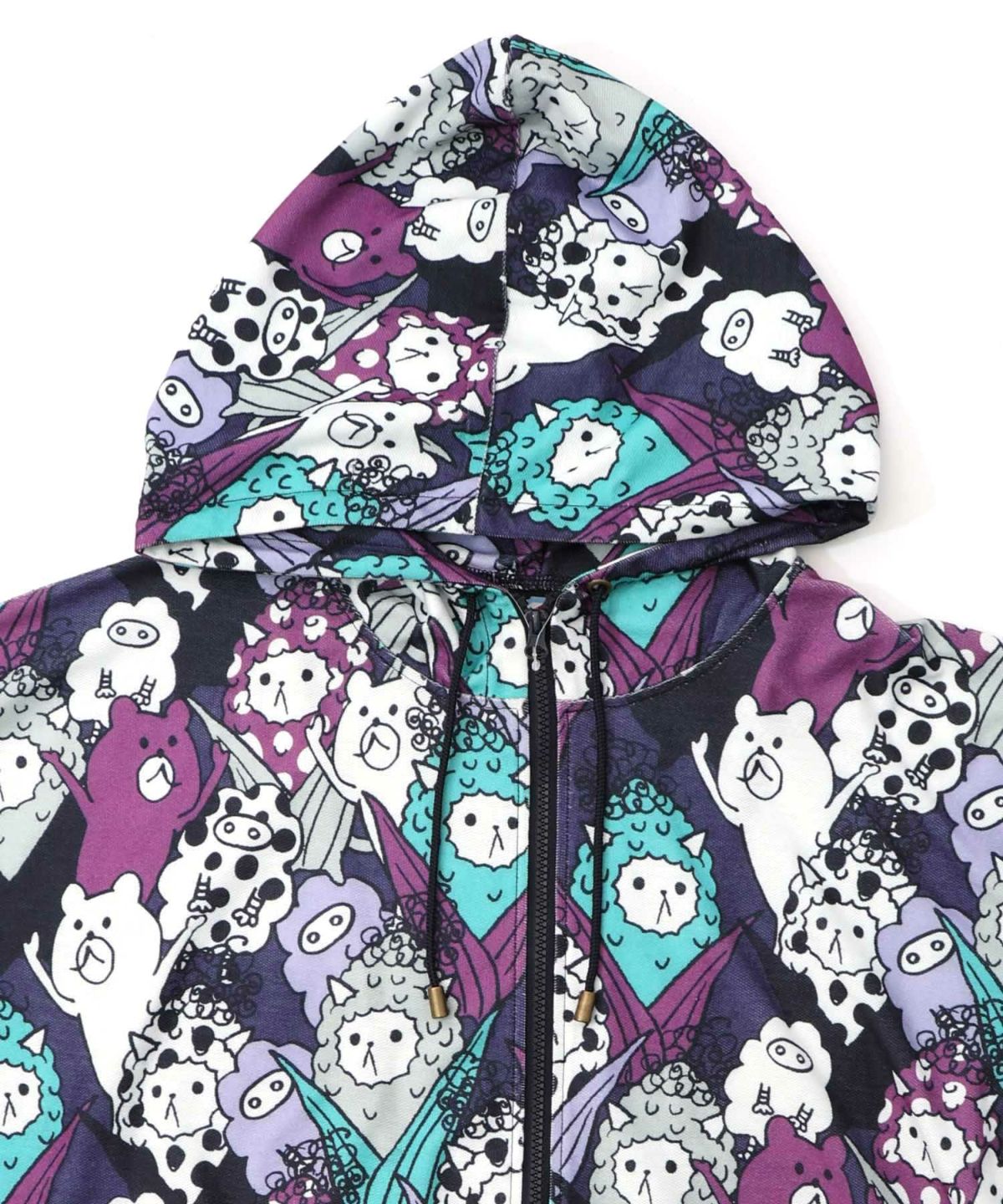 カラフルにゃんもろこし尽くしパーカー-15