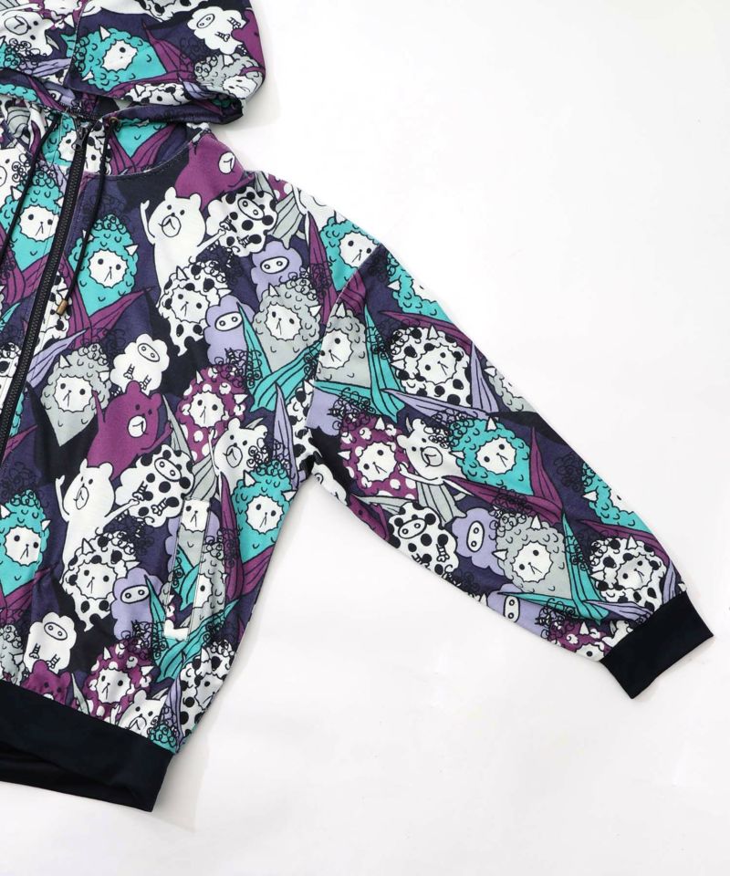 カラフルにゃんもろこし尽くしパーカー-16