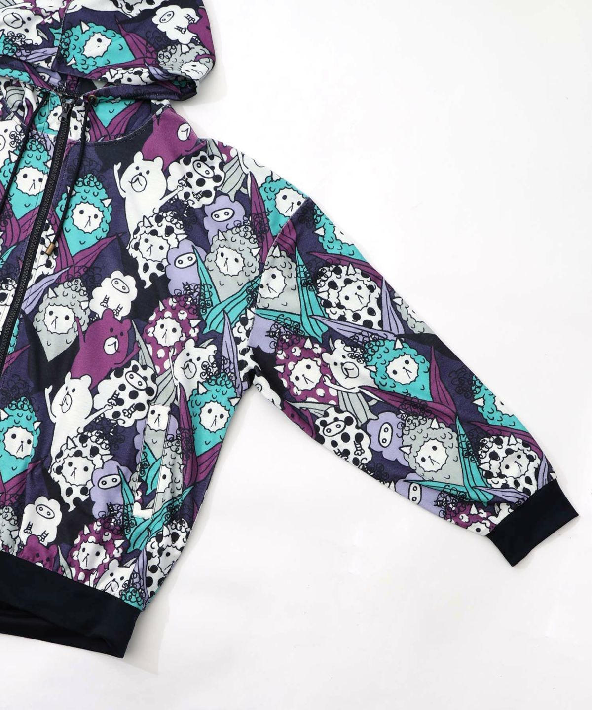 カラフルにゃんもろこし尽くしパーカー-16