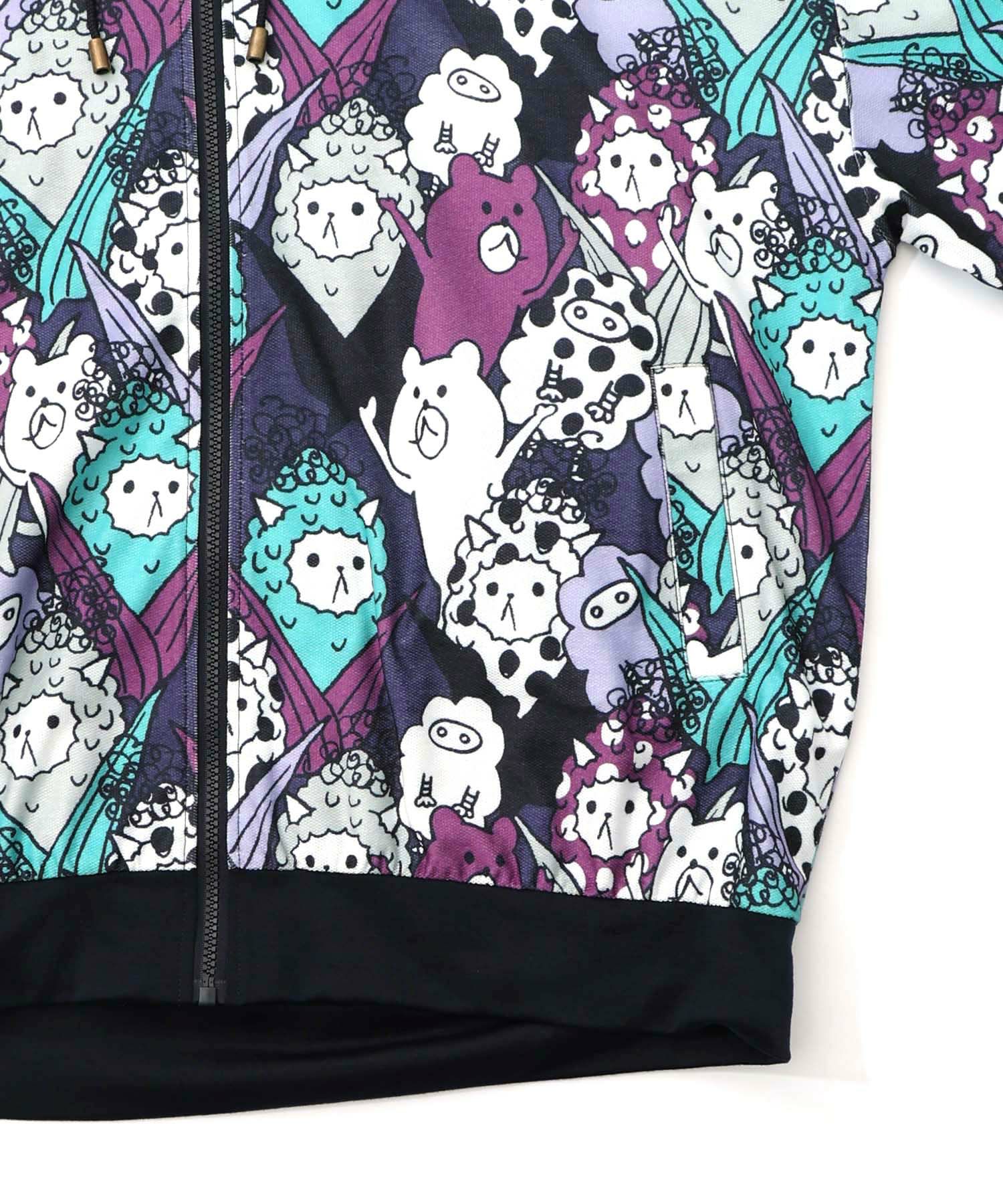 カラフルにゃんもろこし尽くしパーカー-17