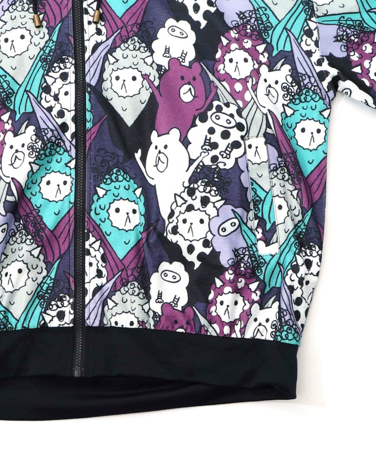 カラフルにゃんもろこし尽くしパーカー-17