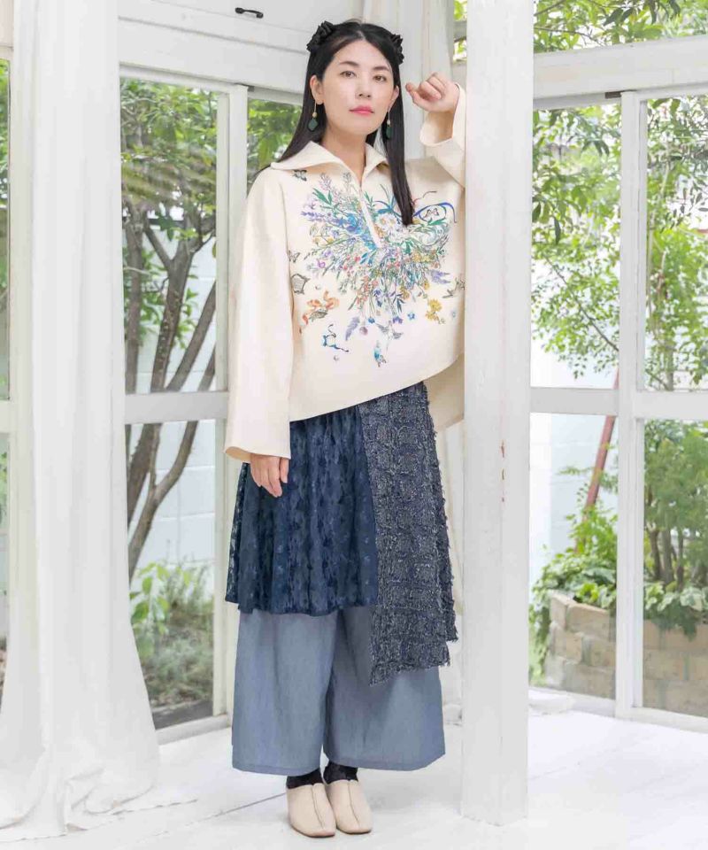 花束のダンボールニットプルオーバー-2