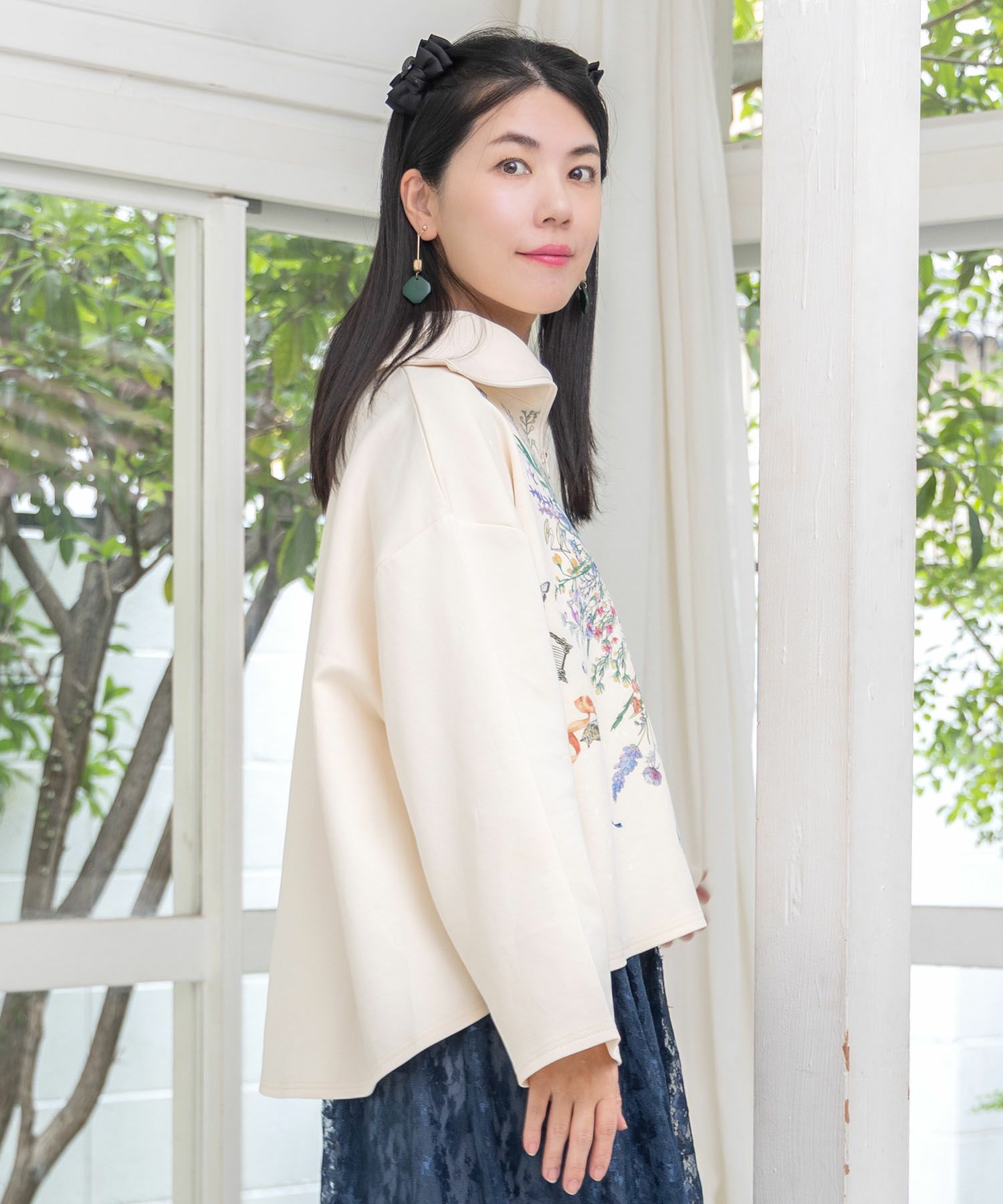 花束のダンボールニットプルオーバー-4