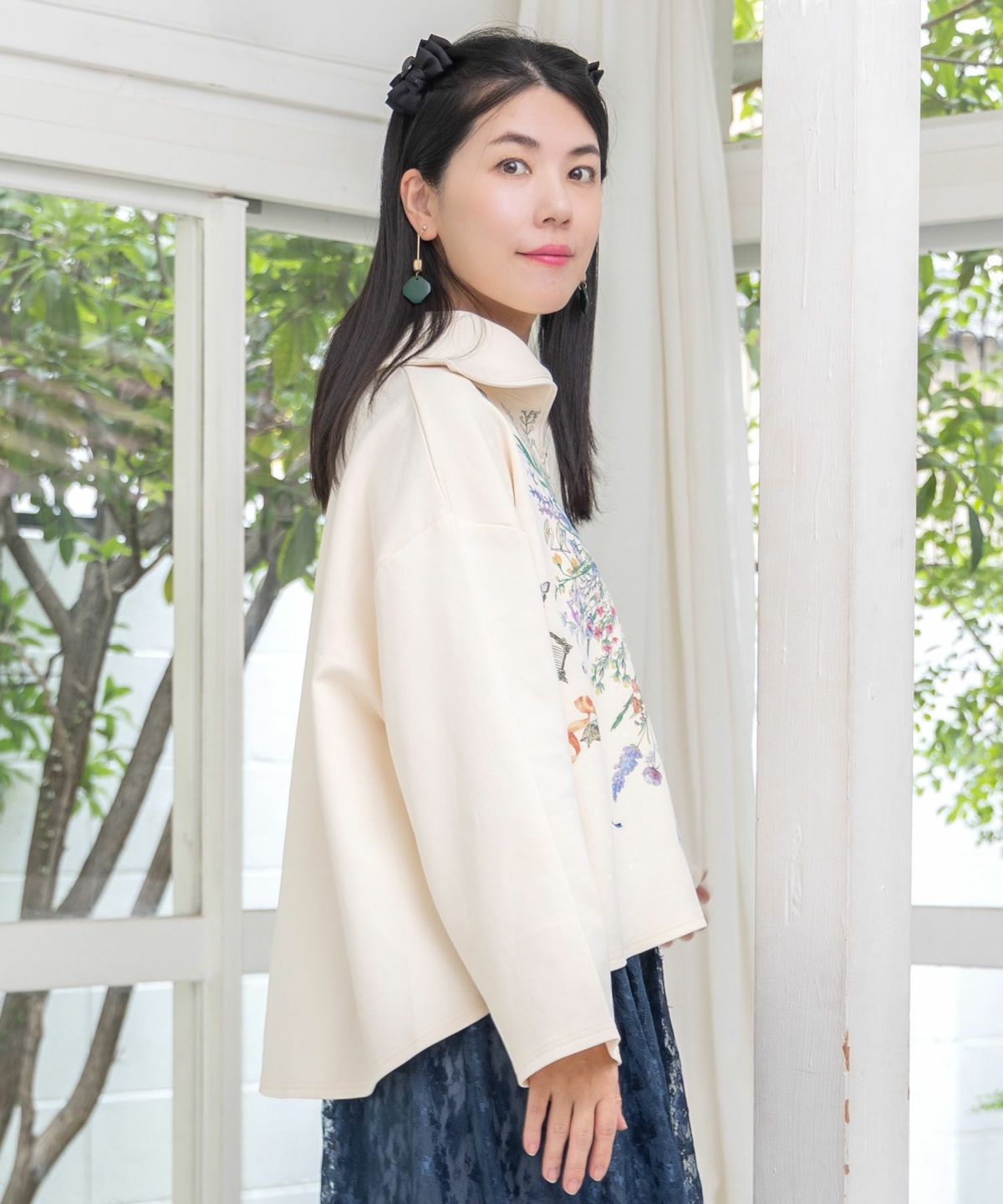 花束のダンボールニットプルオーバー-4