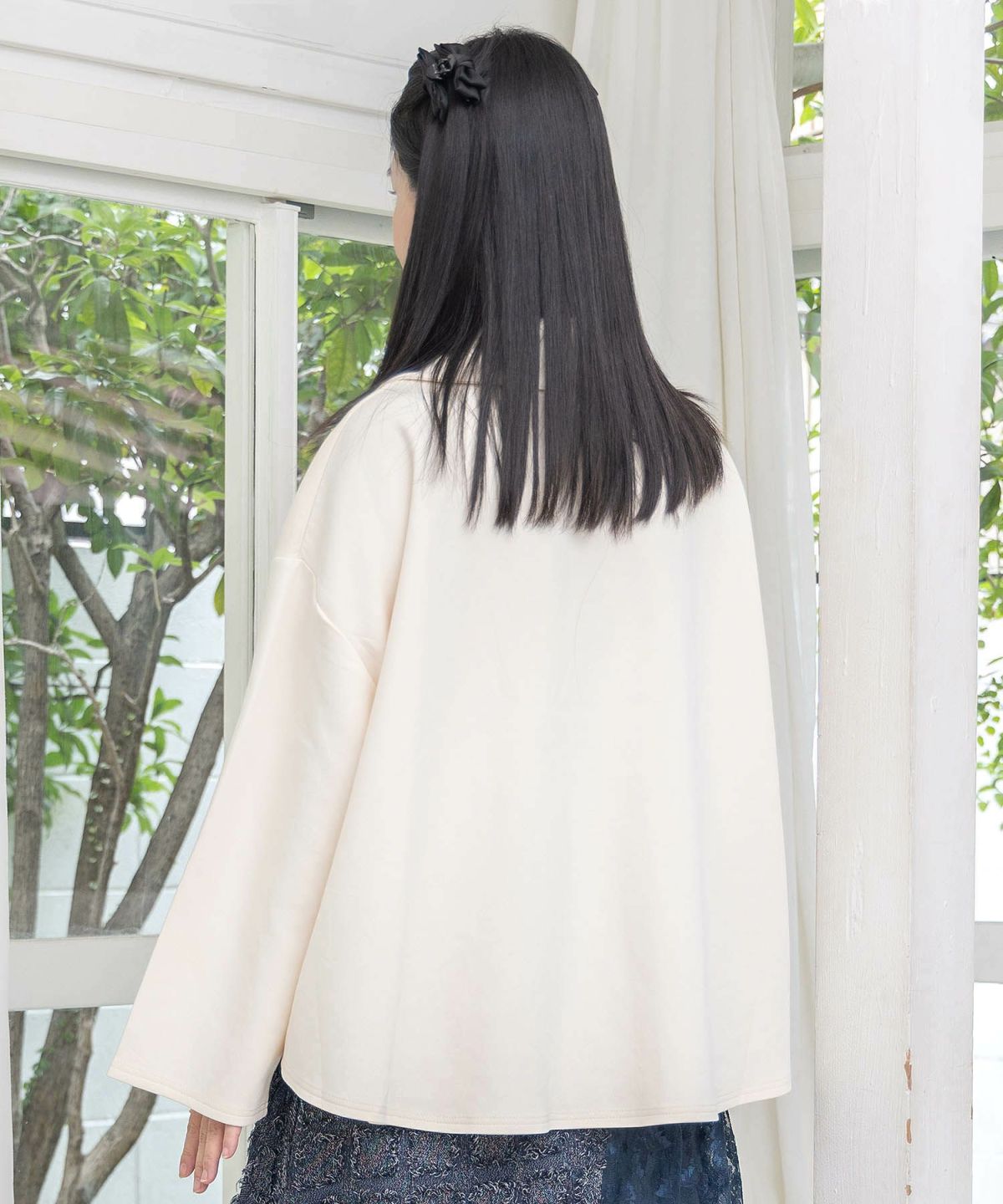 花束のダンボールニットプルオーバー-5