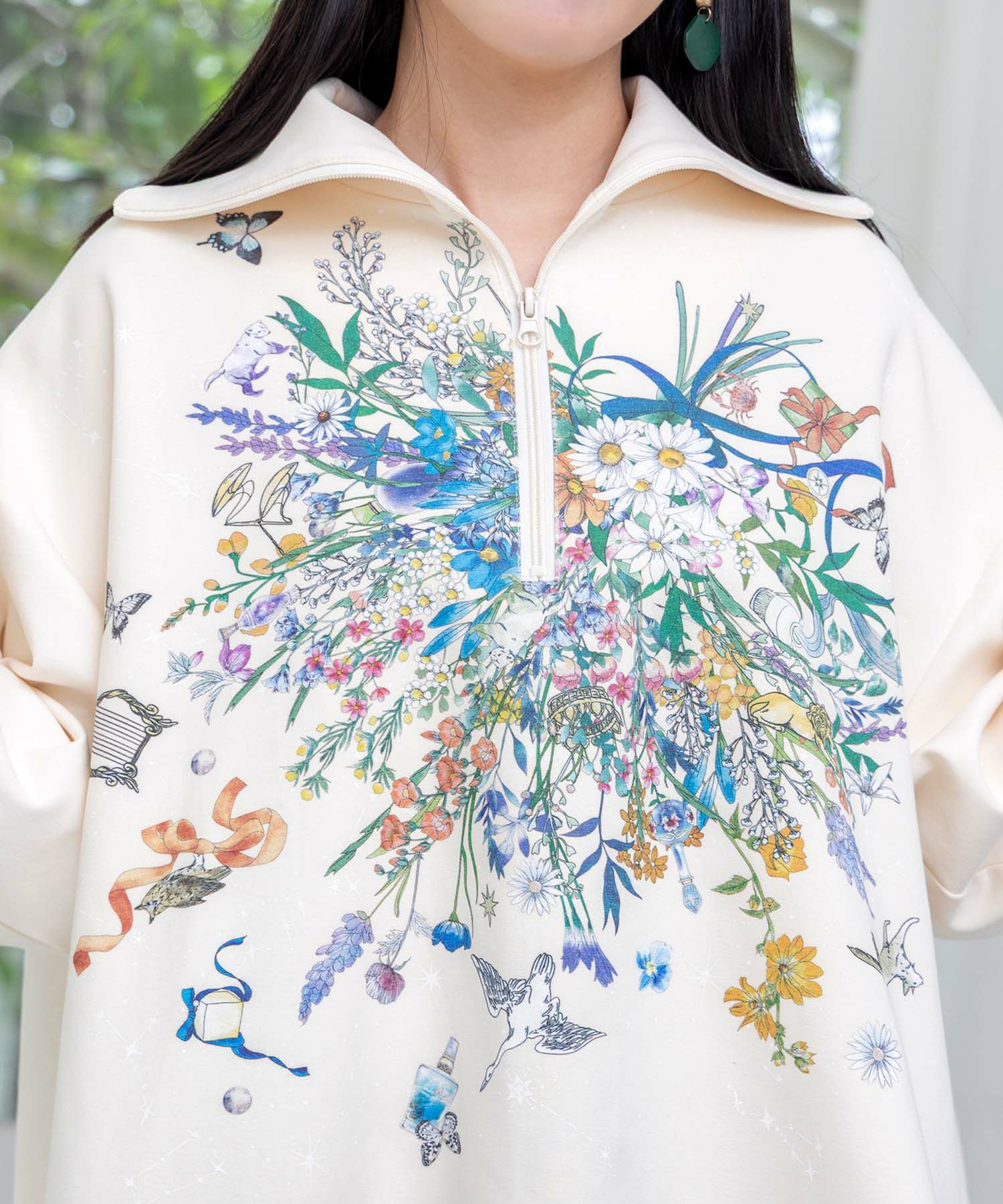 花束のダンボールニットプルオーバー-7