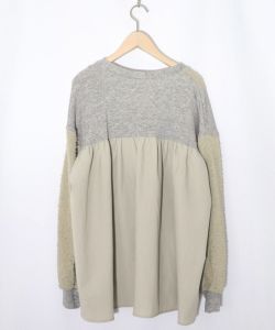 553227：蝶々の異素材切替カーディガンの通販-ScoLar