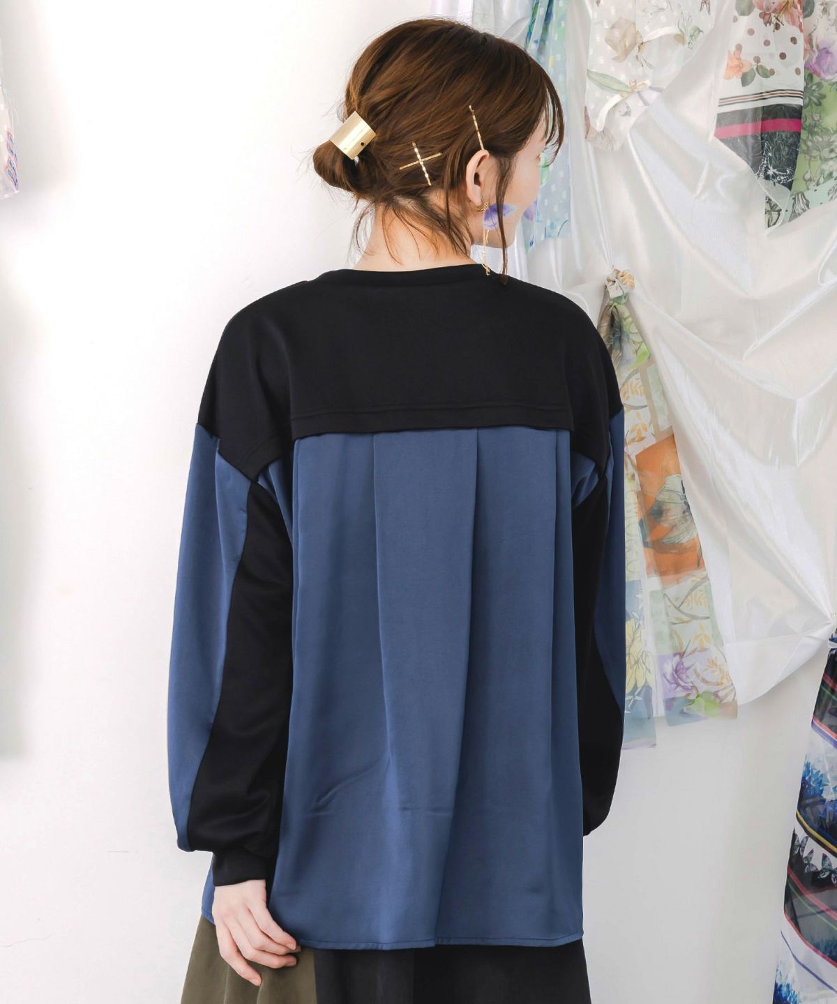 クラシカル動物配色プルオーバー-4