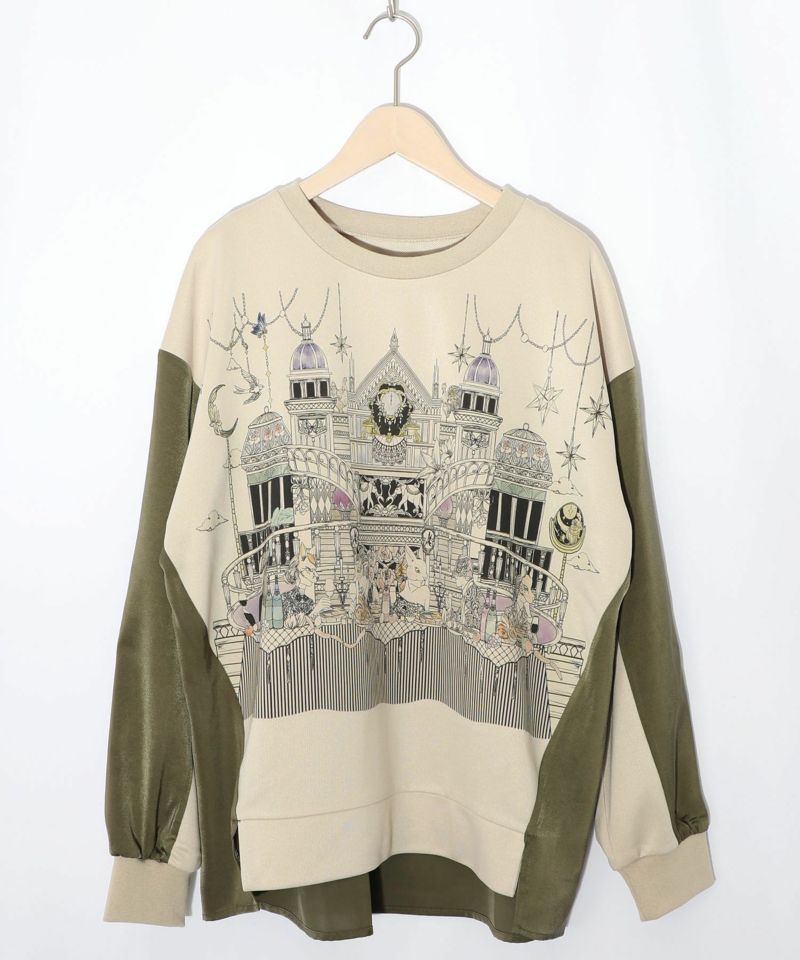 クラシカル動物配色プルオーバー-7