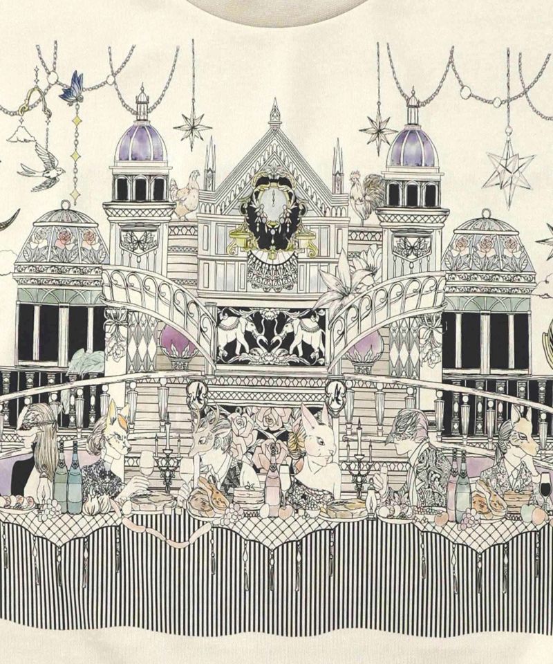 クラシカル動物配色プルオーバー-9