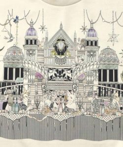 クラシカル動物配色プルオーバー-9