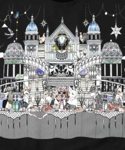 クラシカル動物配色プルオーバー-12