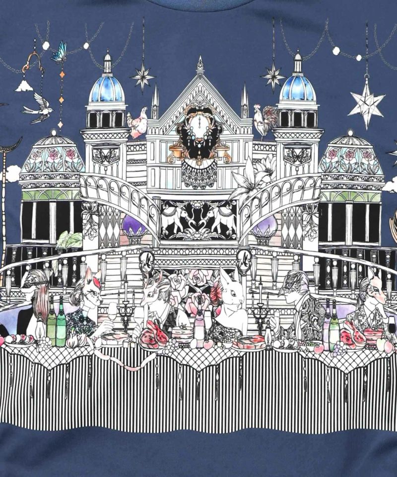 クラシカル動物配色プルオーバー-15