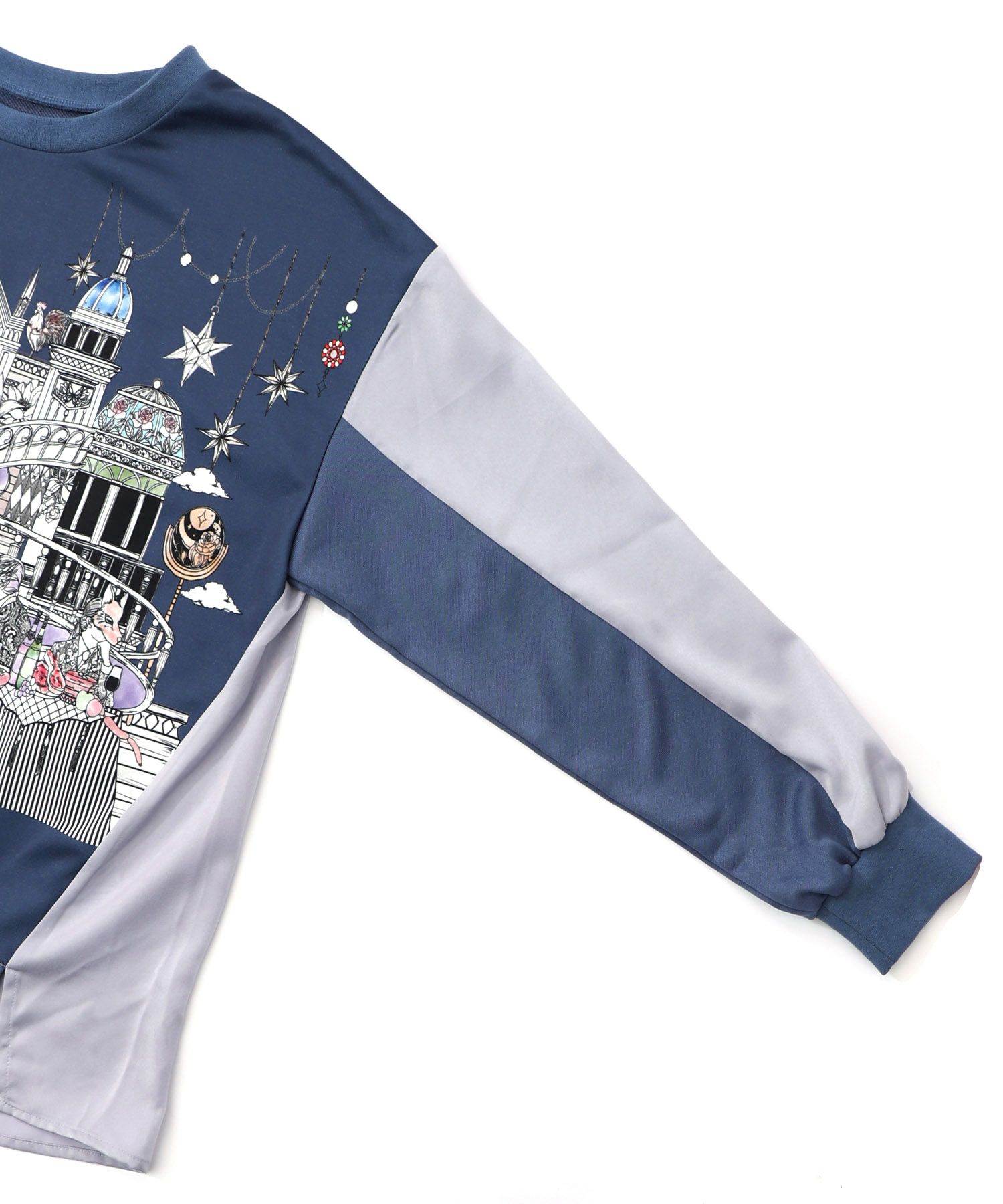 クラシカル動物配色プルオーバー-17