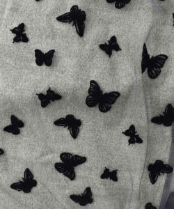 蝶々チュール×ラメ入りニットカーディガン-9