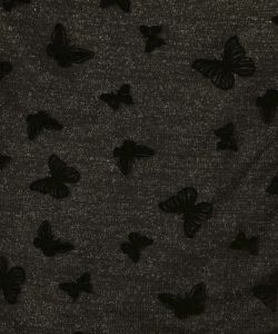 蝶々チュール×ラメ入りニットカーディガン-11