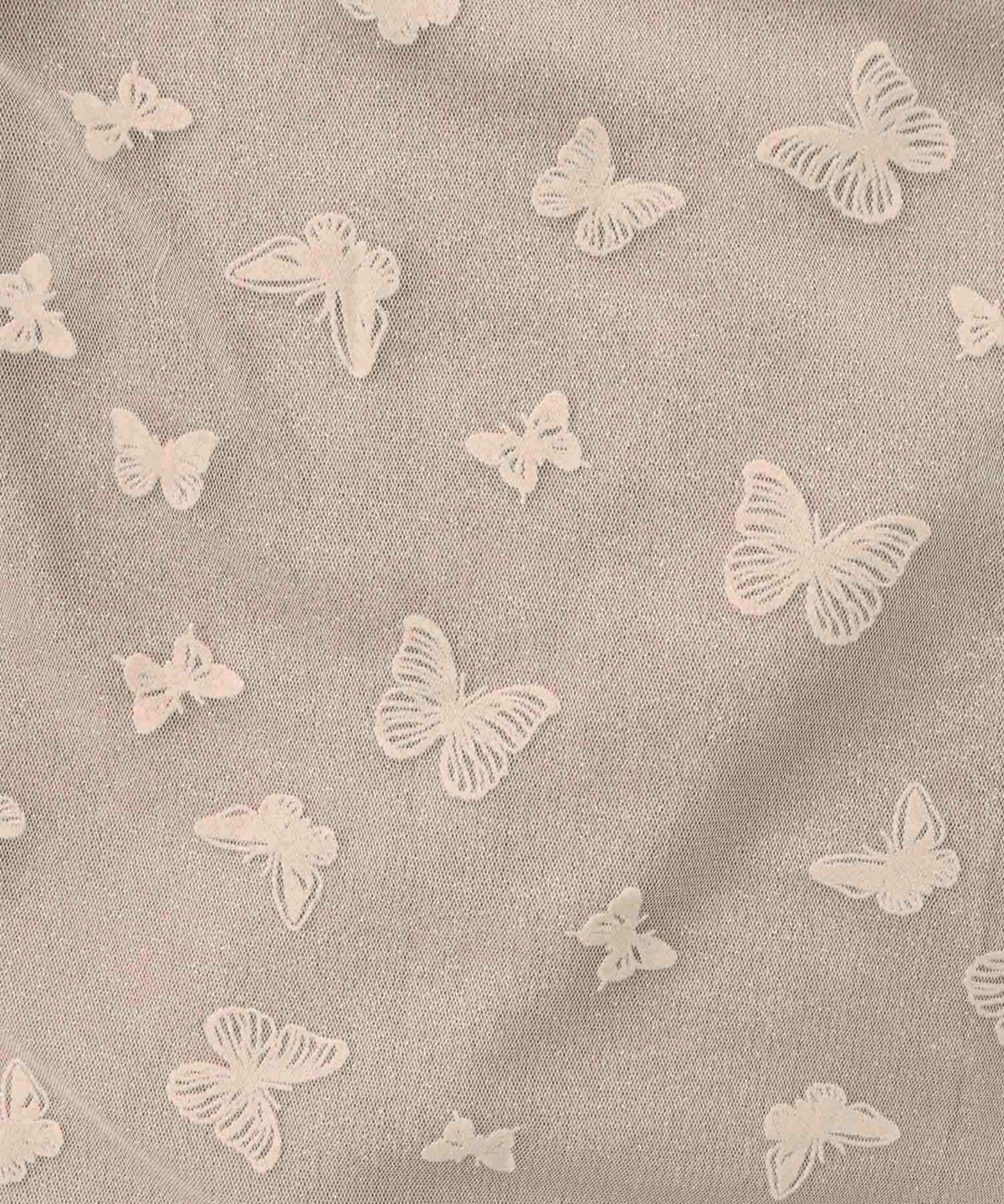 蝶々チュール×ラメ入りニットカーディガン-13