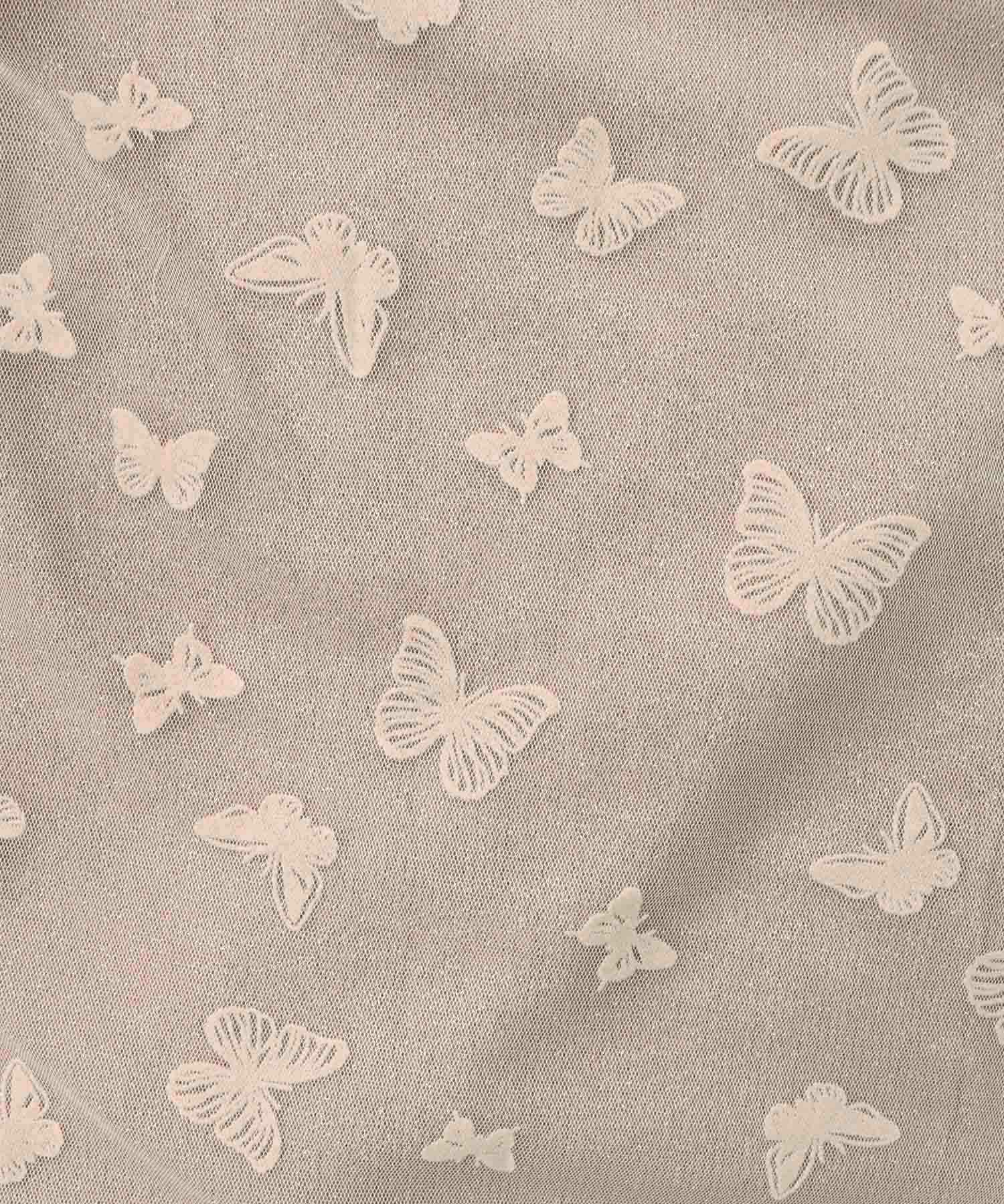 蝶々チュール×ラメ入りニットカーディガン-13