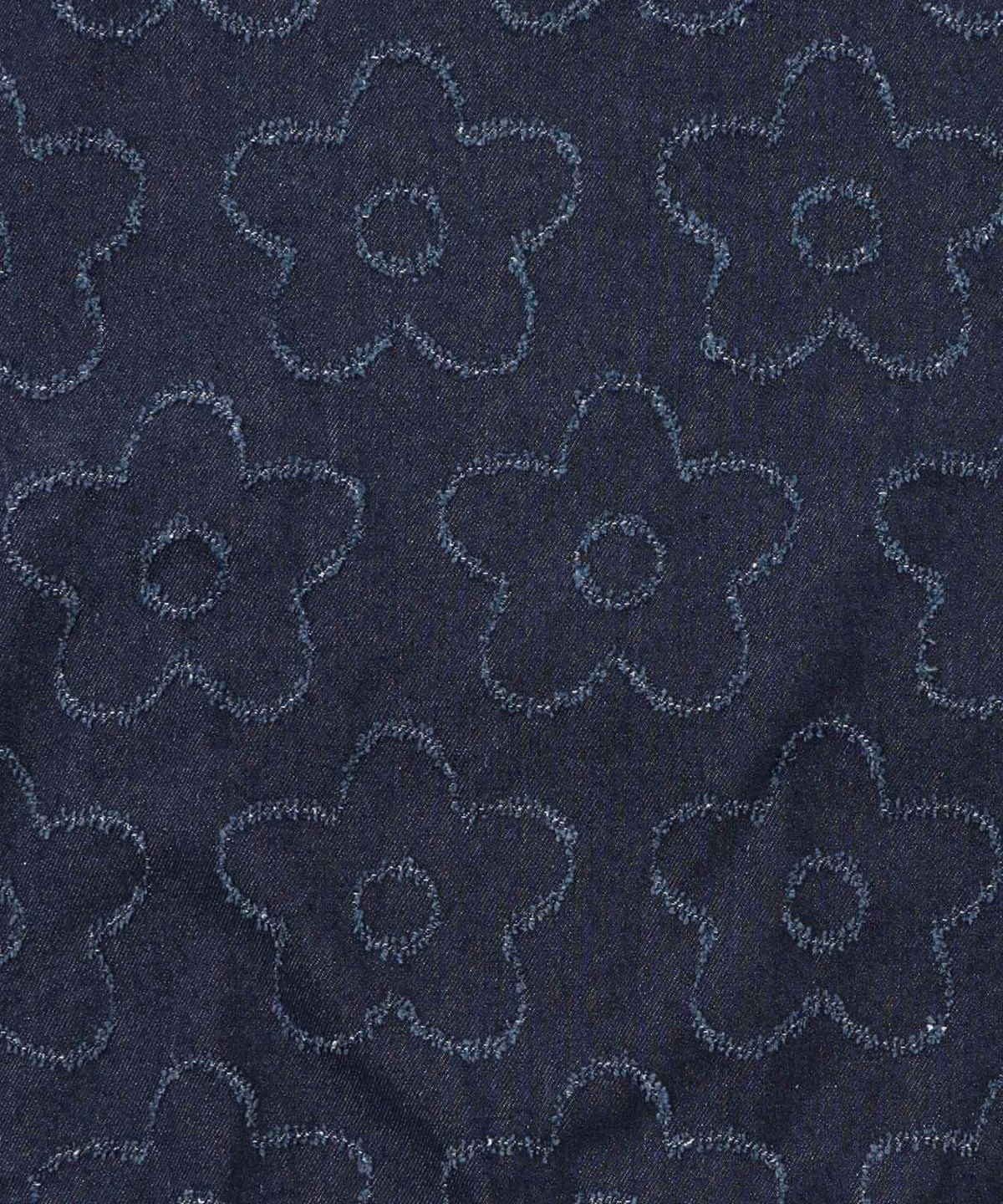 花柄ジャガード織デニムプルオーバー-10