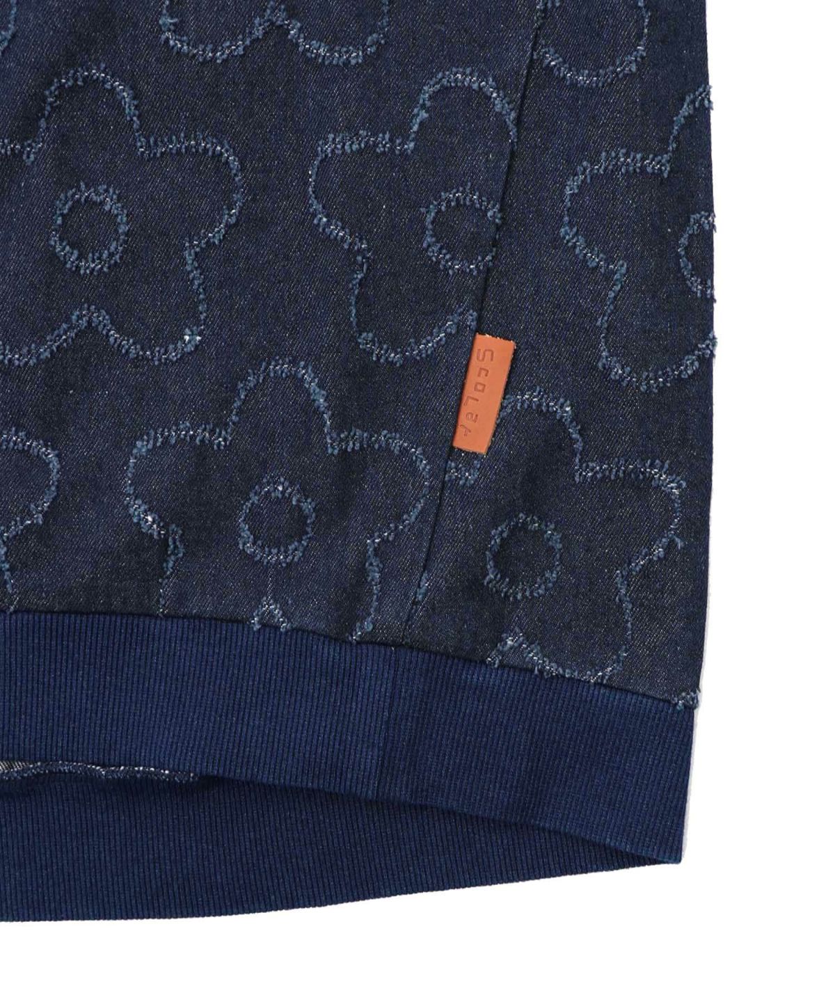 花柄ジャガード織デニムプルオーバー-13