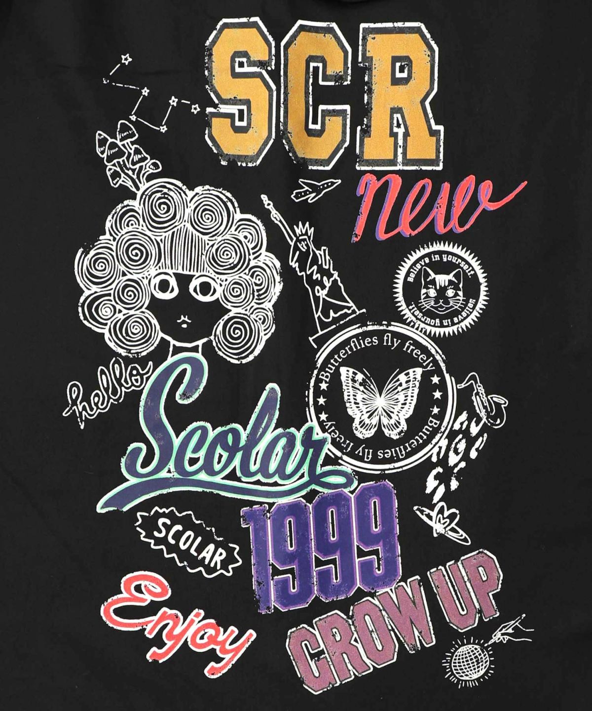 レトロ異素材バイカラーワークスカート-16