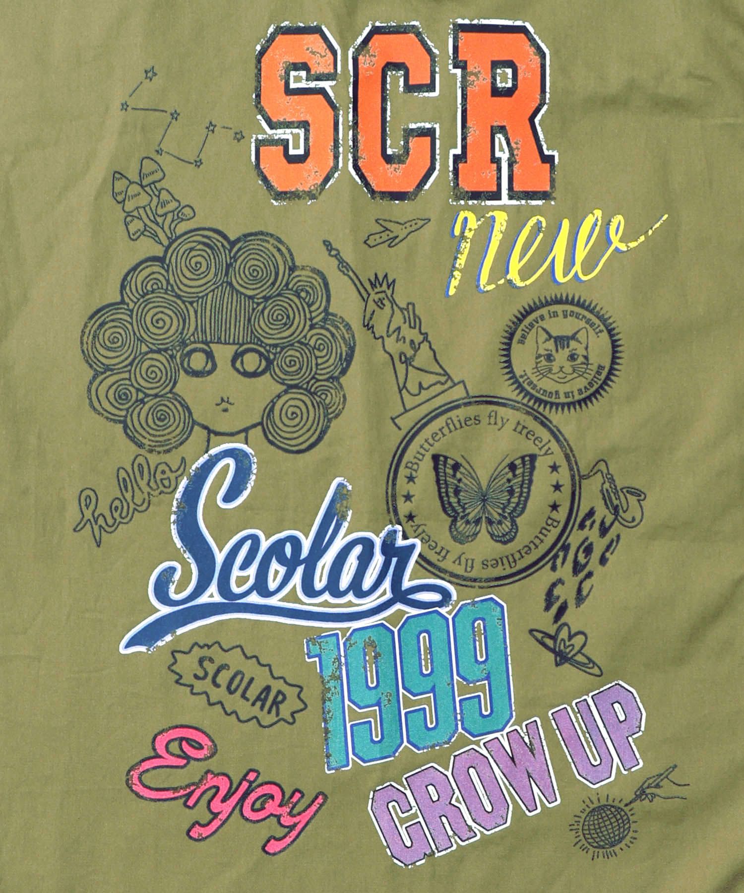 153652：レトロ異素材バイカラーワークスカートの通販-ScoLar