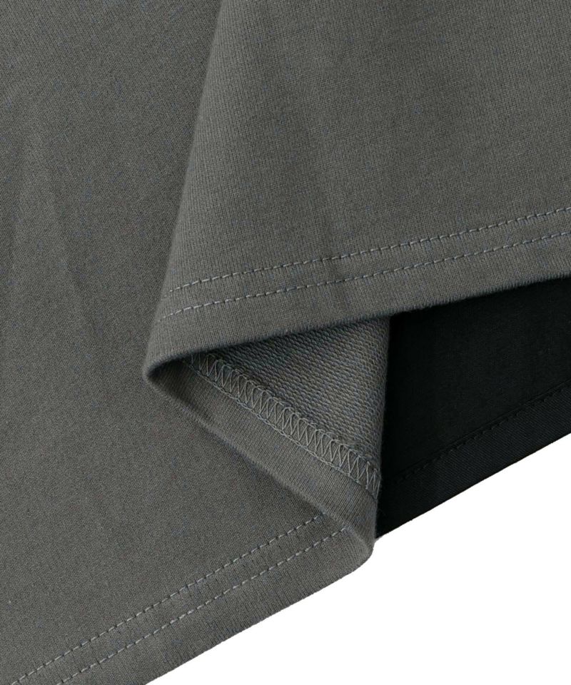 レトロ異素材バイカラーワークスカート-26