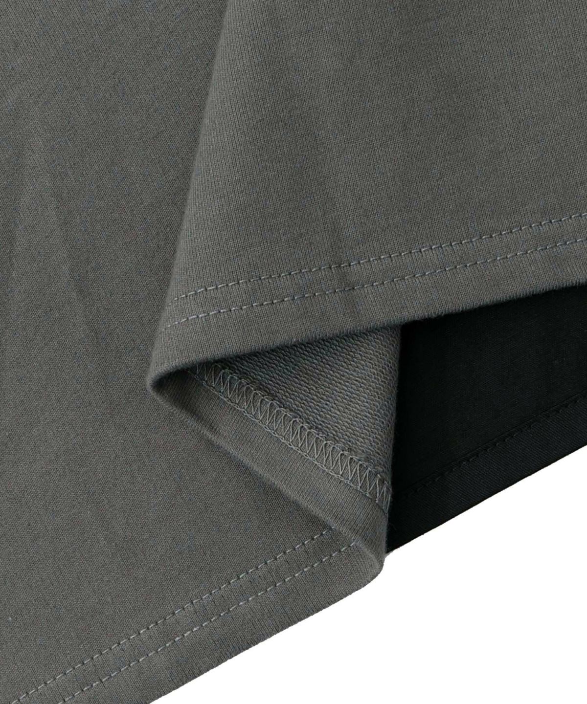 レトロ異素材バイカラーワークスカート-26