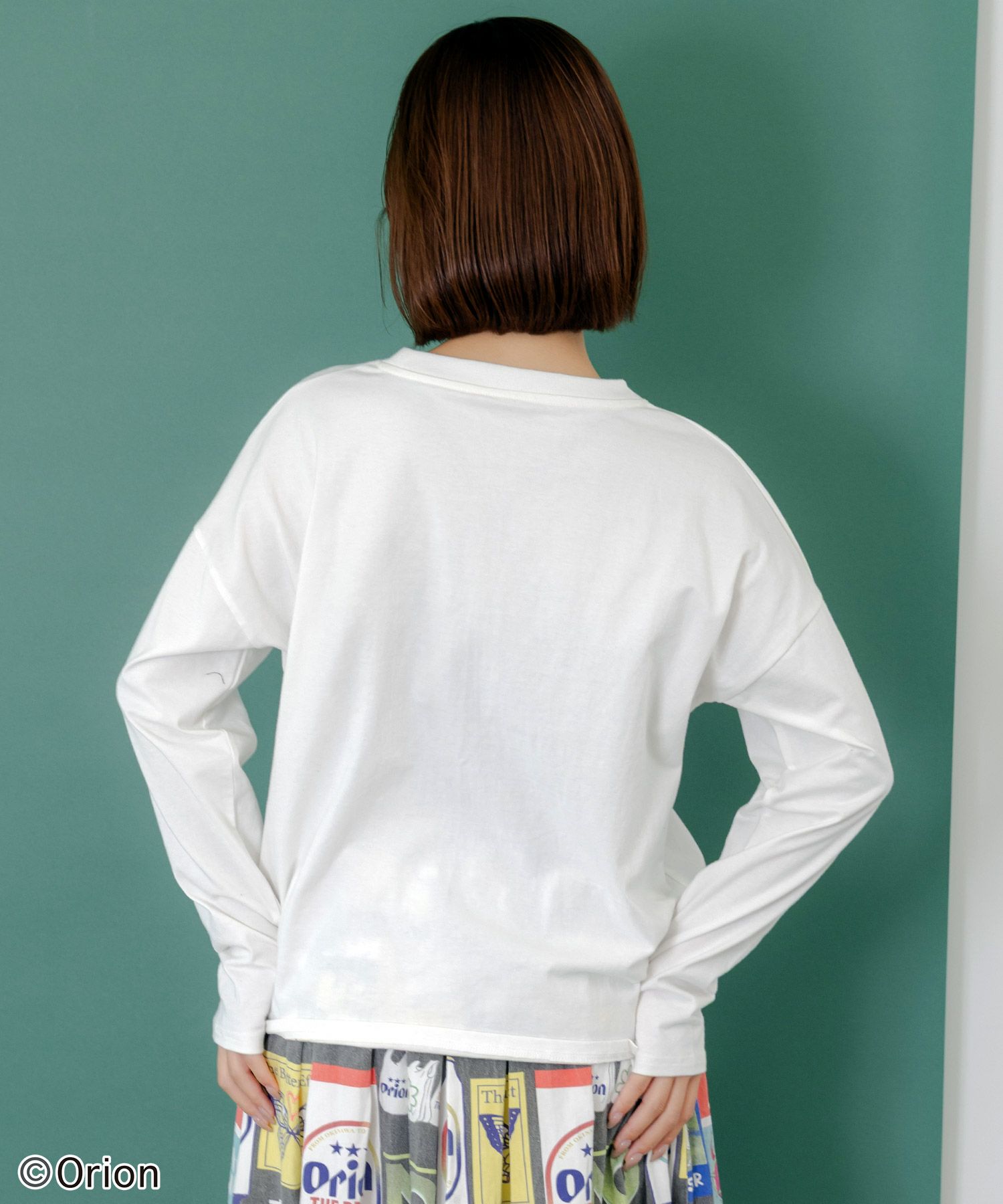 orion×ScoLar　アニマルカーニバル柄Tシャツ-11