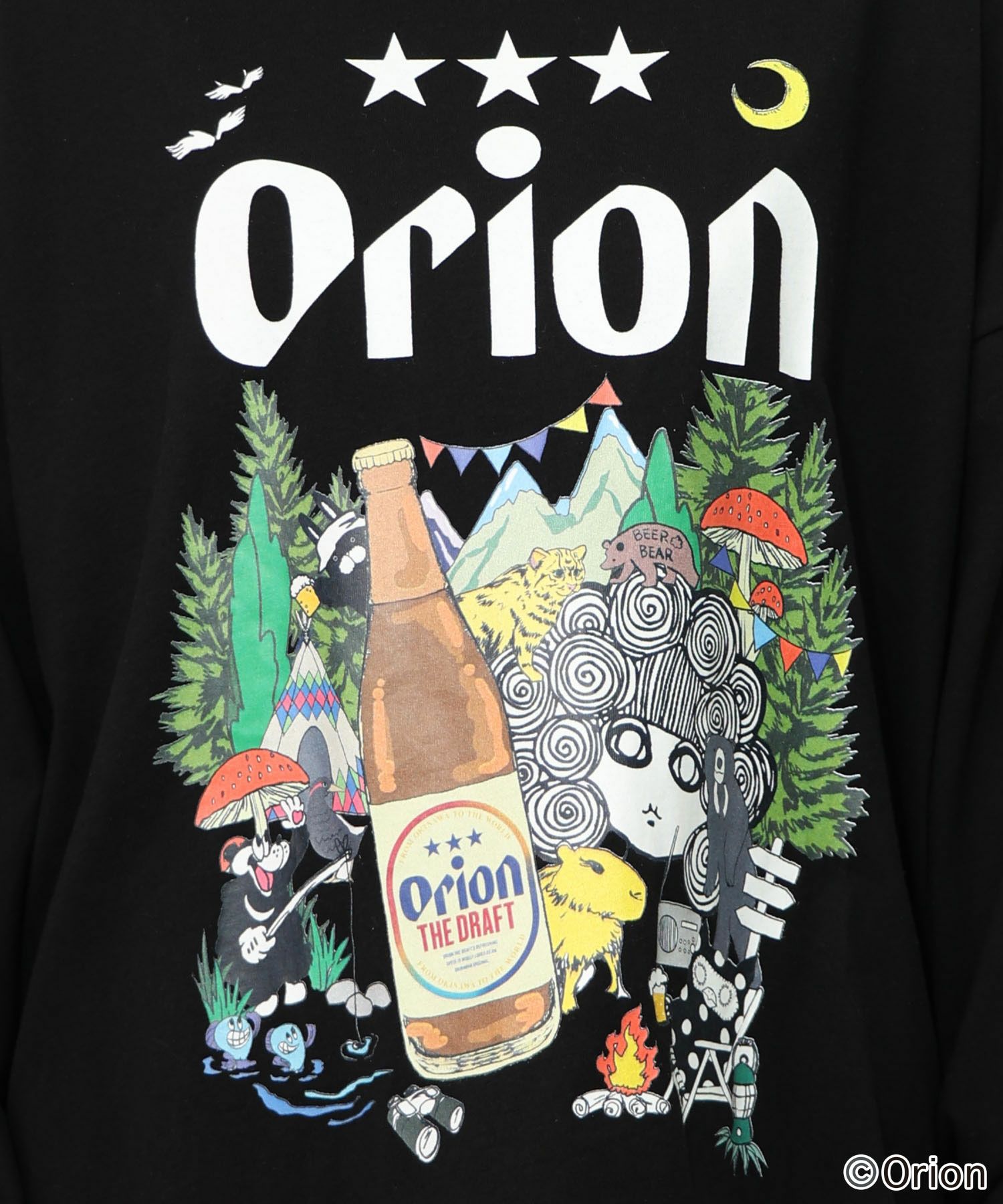 orion×ScoLar　アニマルカーニバル柄Tシャツ-21