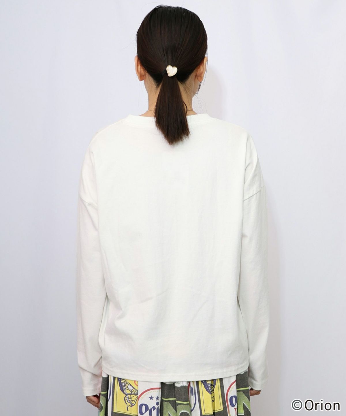 orion×ScoLar　ネコの買い出し日和柄Tシャツ-17