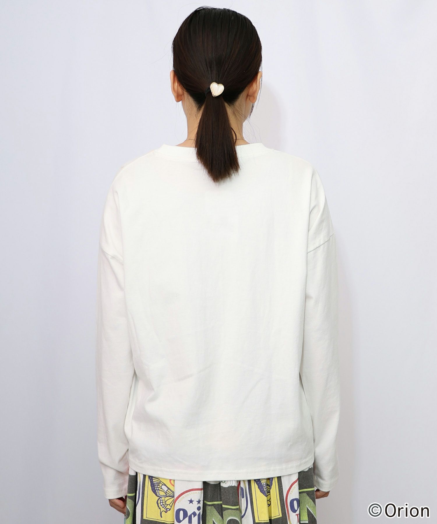 orion×ScoLar　ネコの買い出し日和柄Tシャツ-17