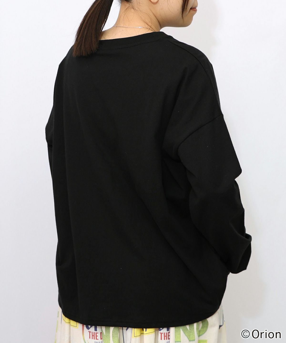 orion×ScoLar　ネコの買い出し日和柄Tシャツ-21