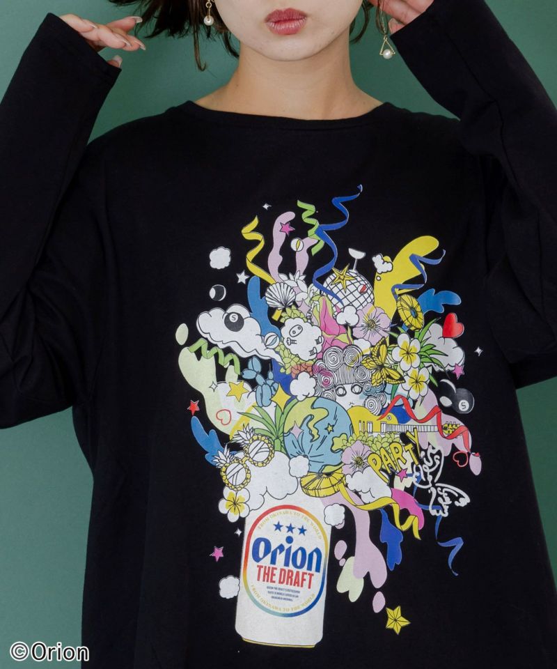 orion×ScoLar　ポップパーティー柄Tシャツ-6