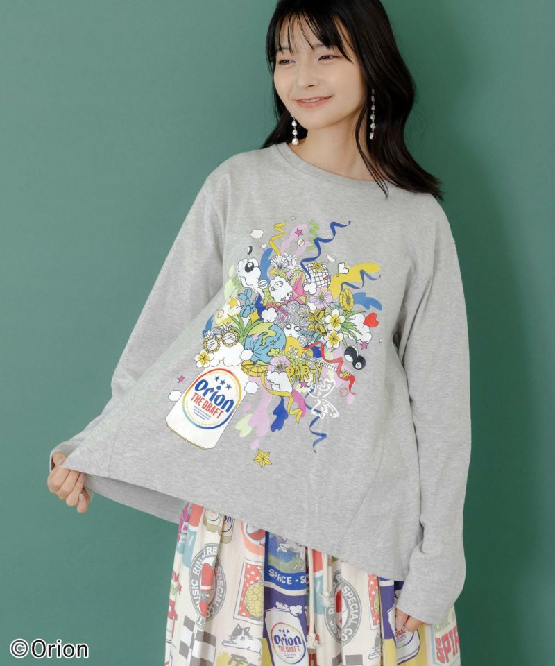 orion×ScoLar　ポップパーティー柄Tシャツ-7