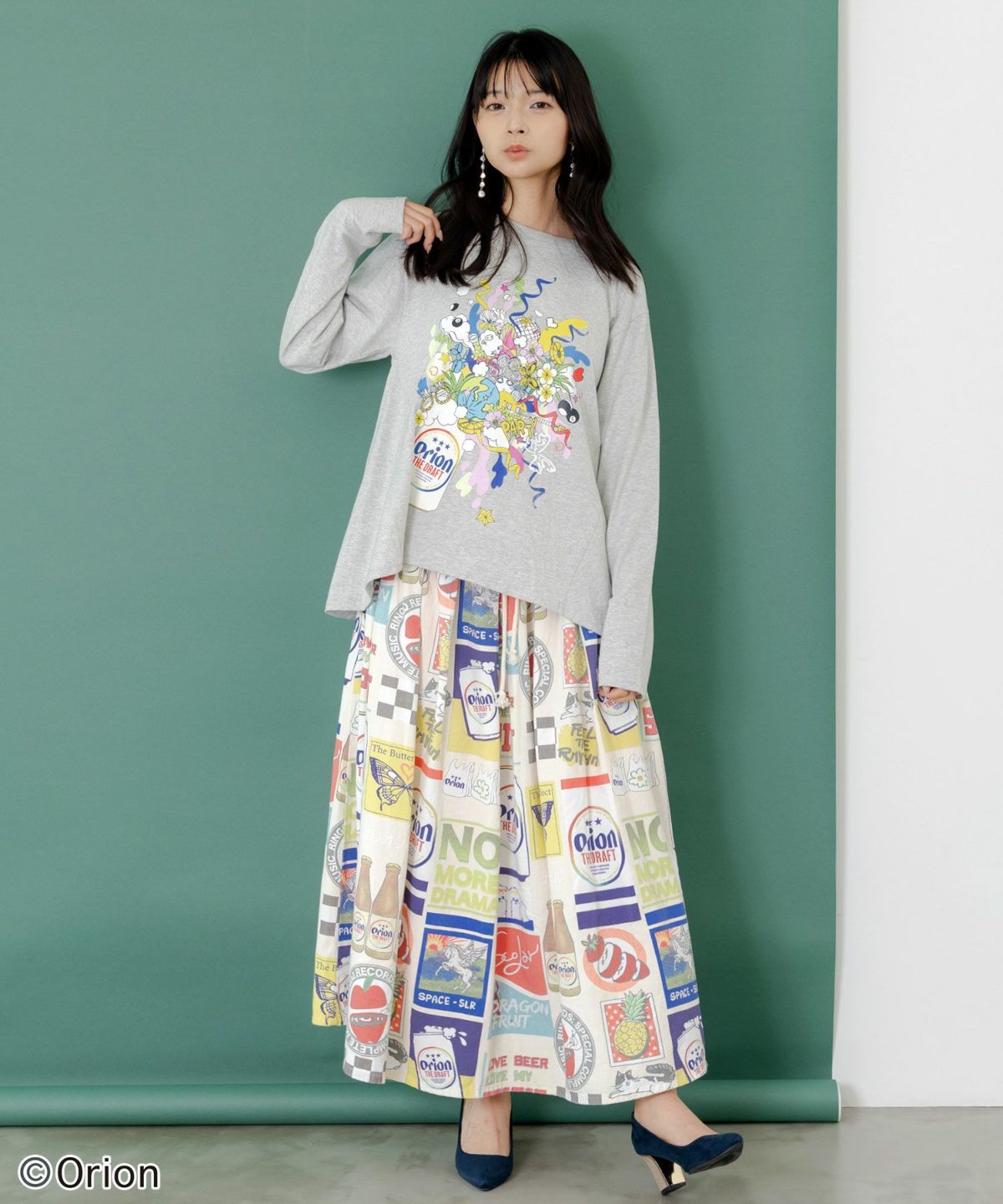 orion×ScoLar　ポップパーティー柄Tシャツ-8