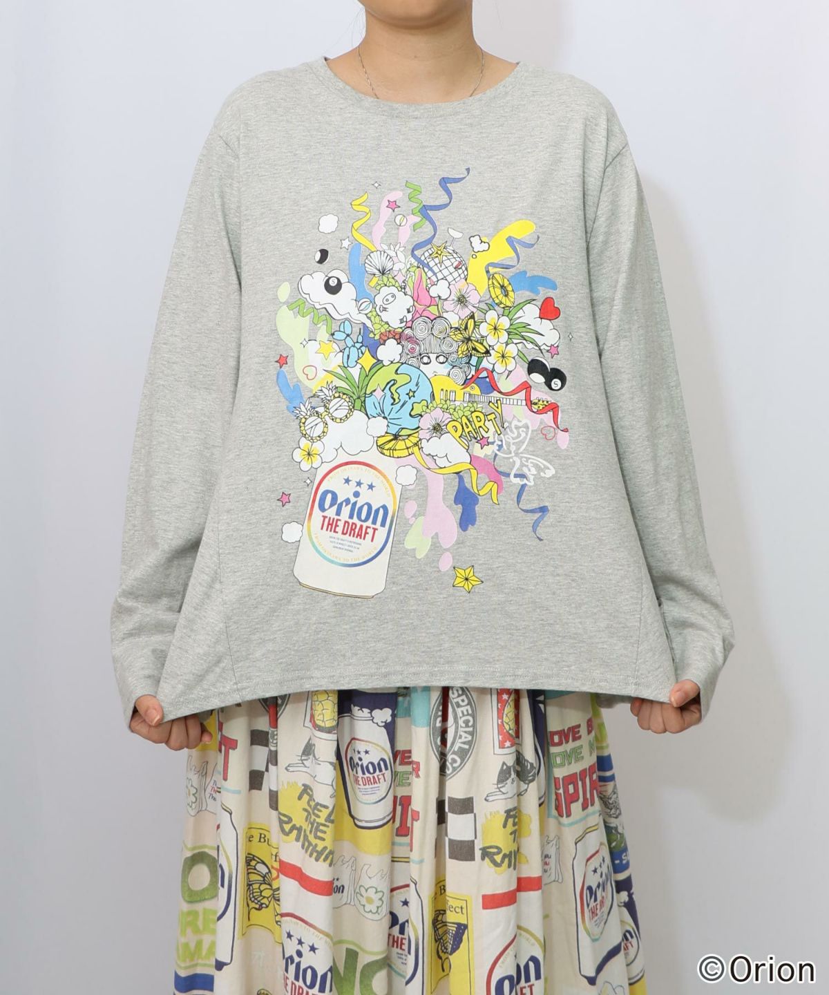 orion×ScoLar　ポップパーティー柄Tシャツ-14