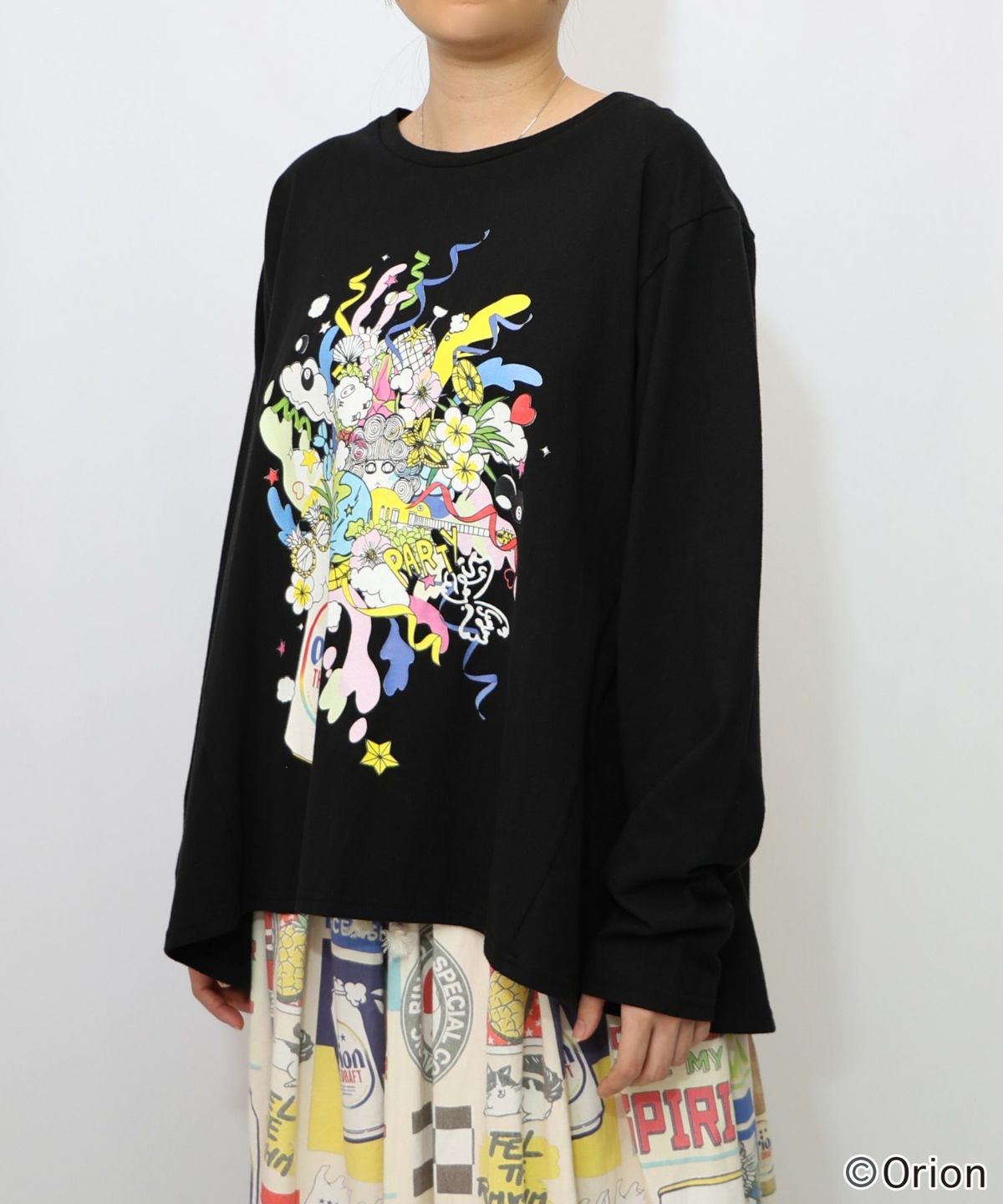 orion×ScoLar　ポップパーティー柄Tシャツ-19