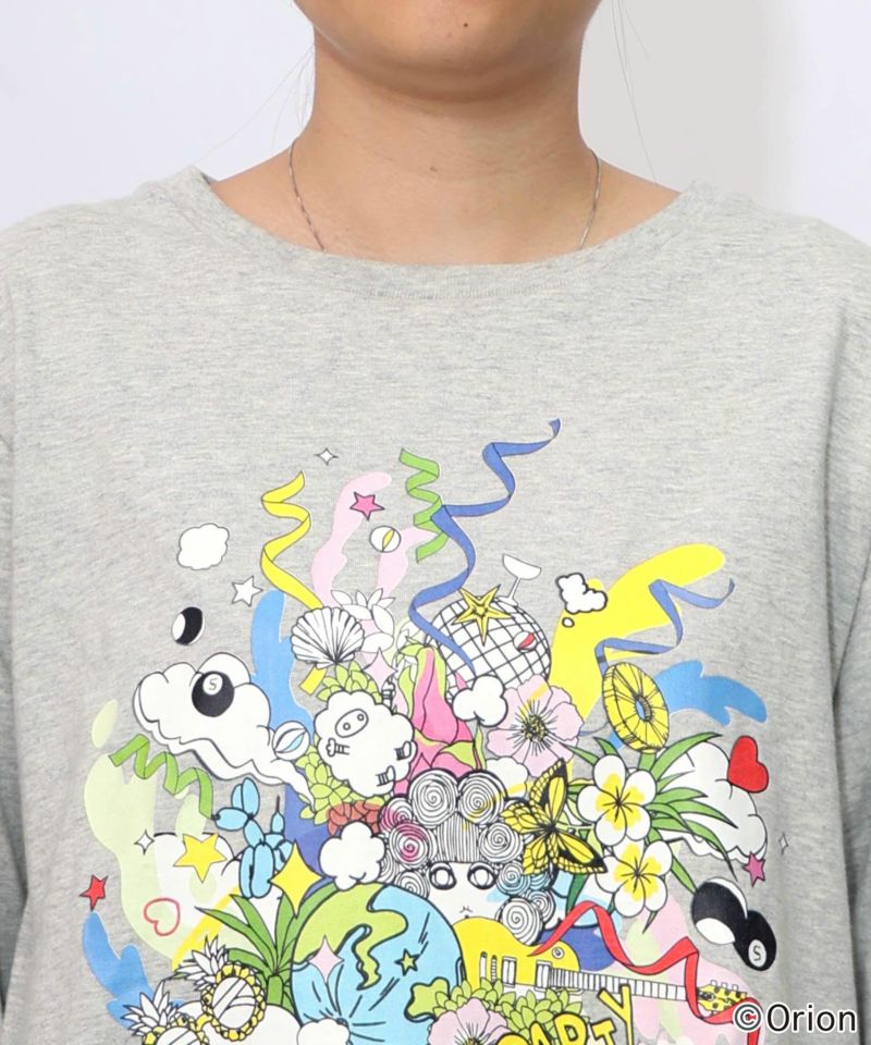 orion×ScoLar　ポップパーティー柄Tシャツ-22
