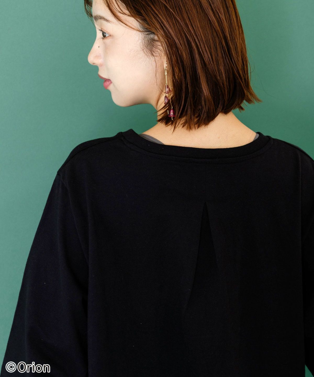 orion×ScoLar　ロックンロール女の子柄Tシャツ-8