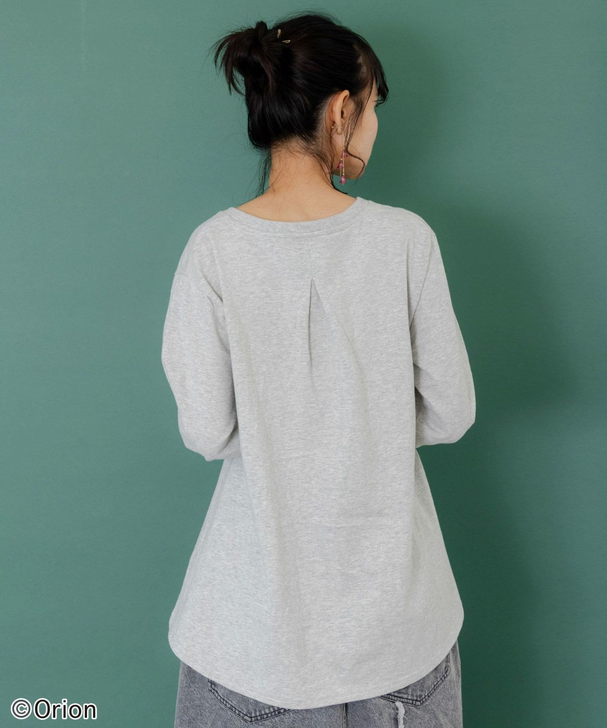 orion×ScoLar　ロックンロール女の子柄Tシャツ-15