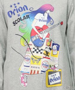 orion×ScoLar　ロックンロール女の子柄Tシャツ-20