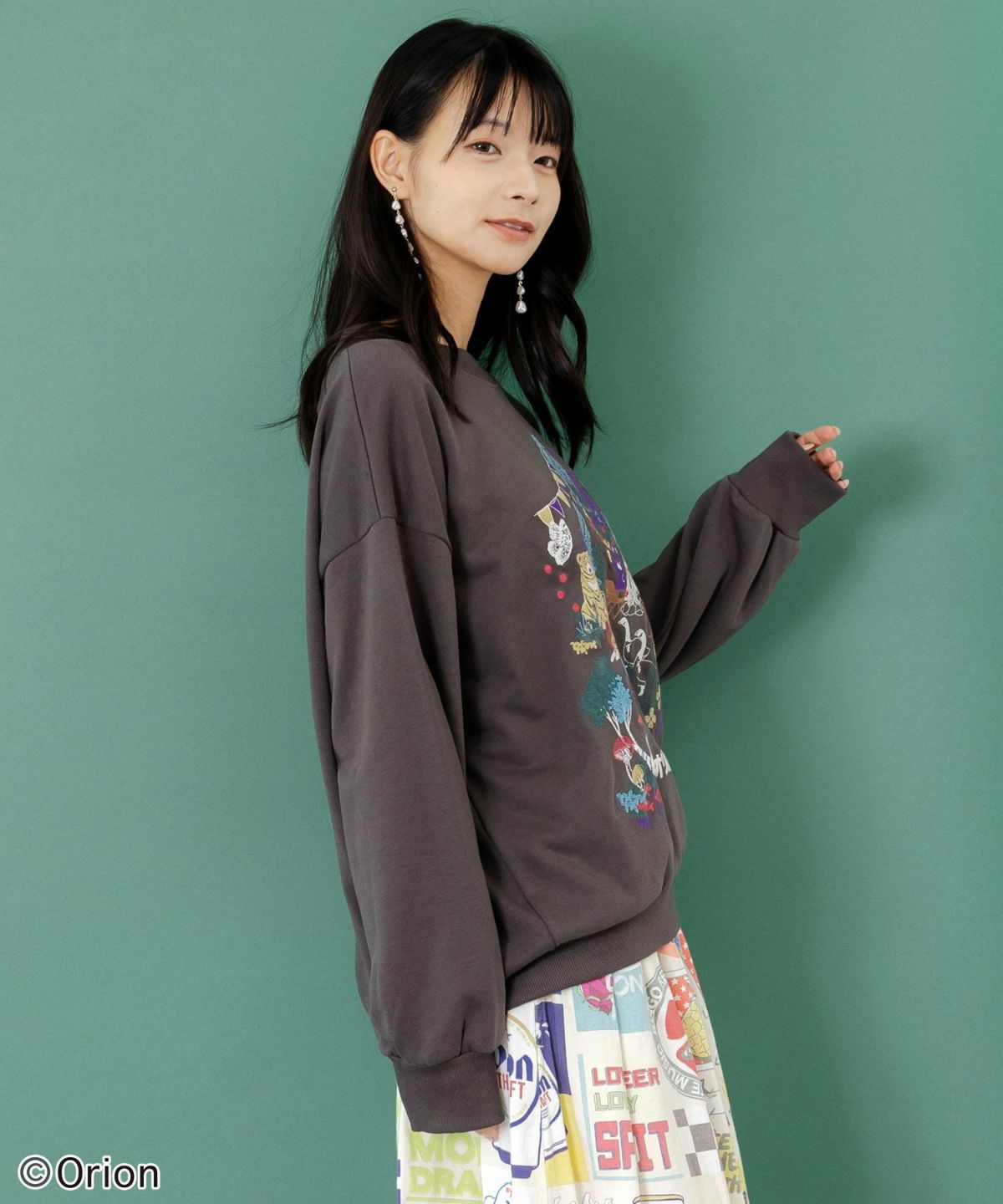 orion×ScoLar　アニマルキャンプ刺繍PO-4