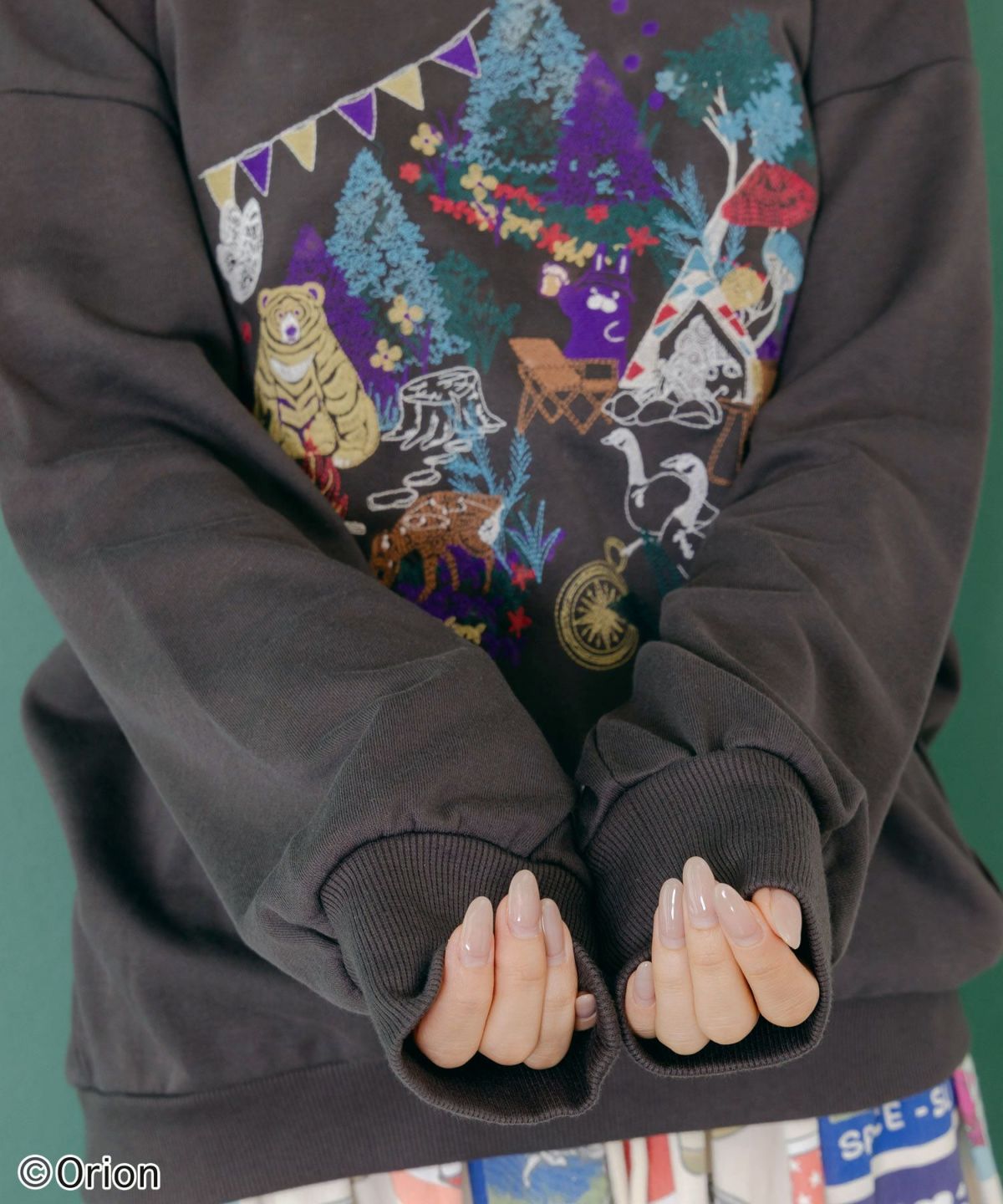 orion×ScoLar　アニマルキャンプ刺繍PO-6