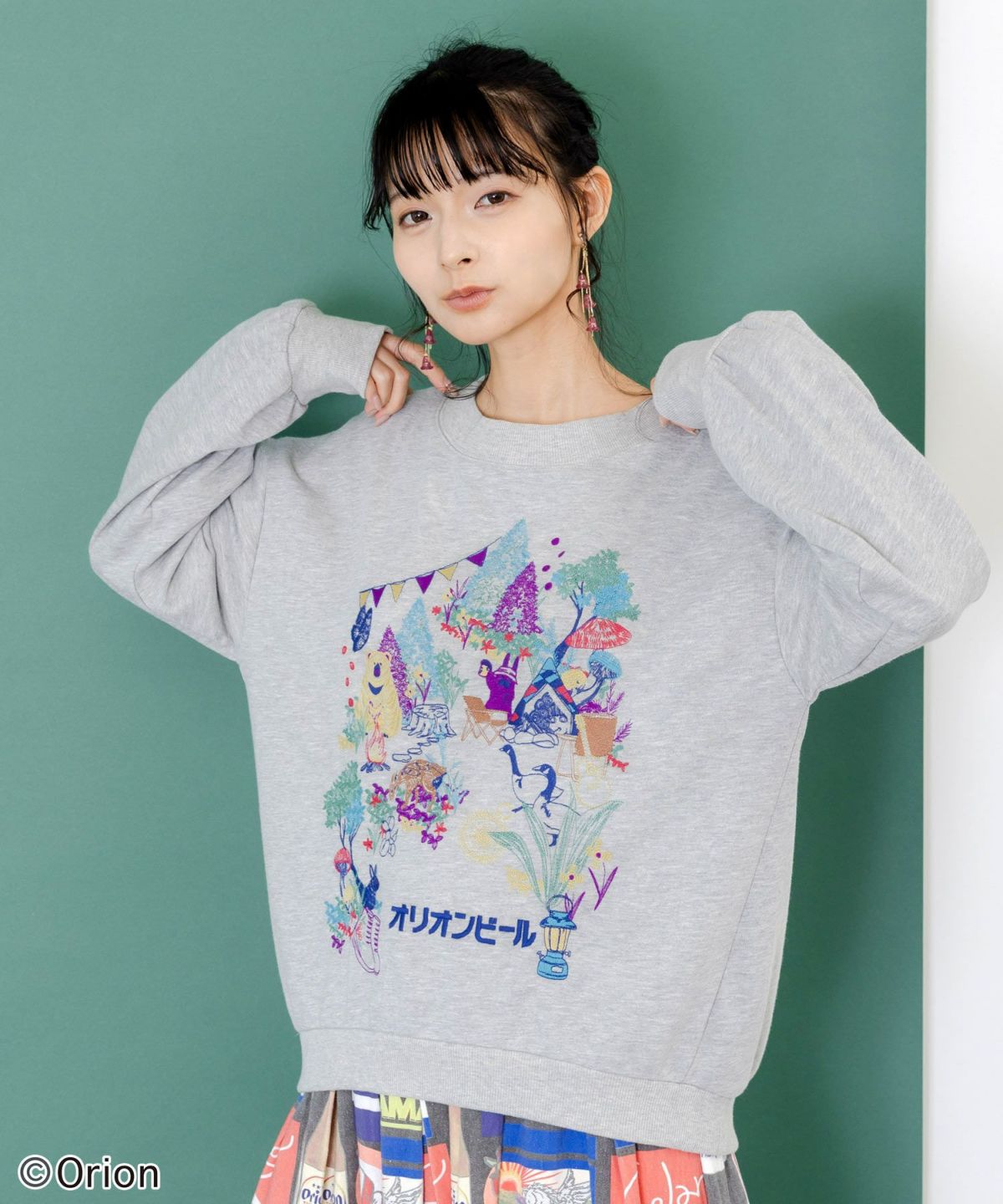 orion×ScoLar　アニマルキャンプ刺繍PO-9