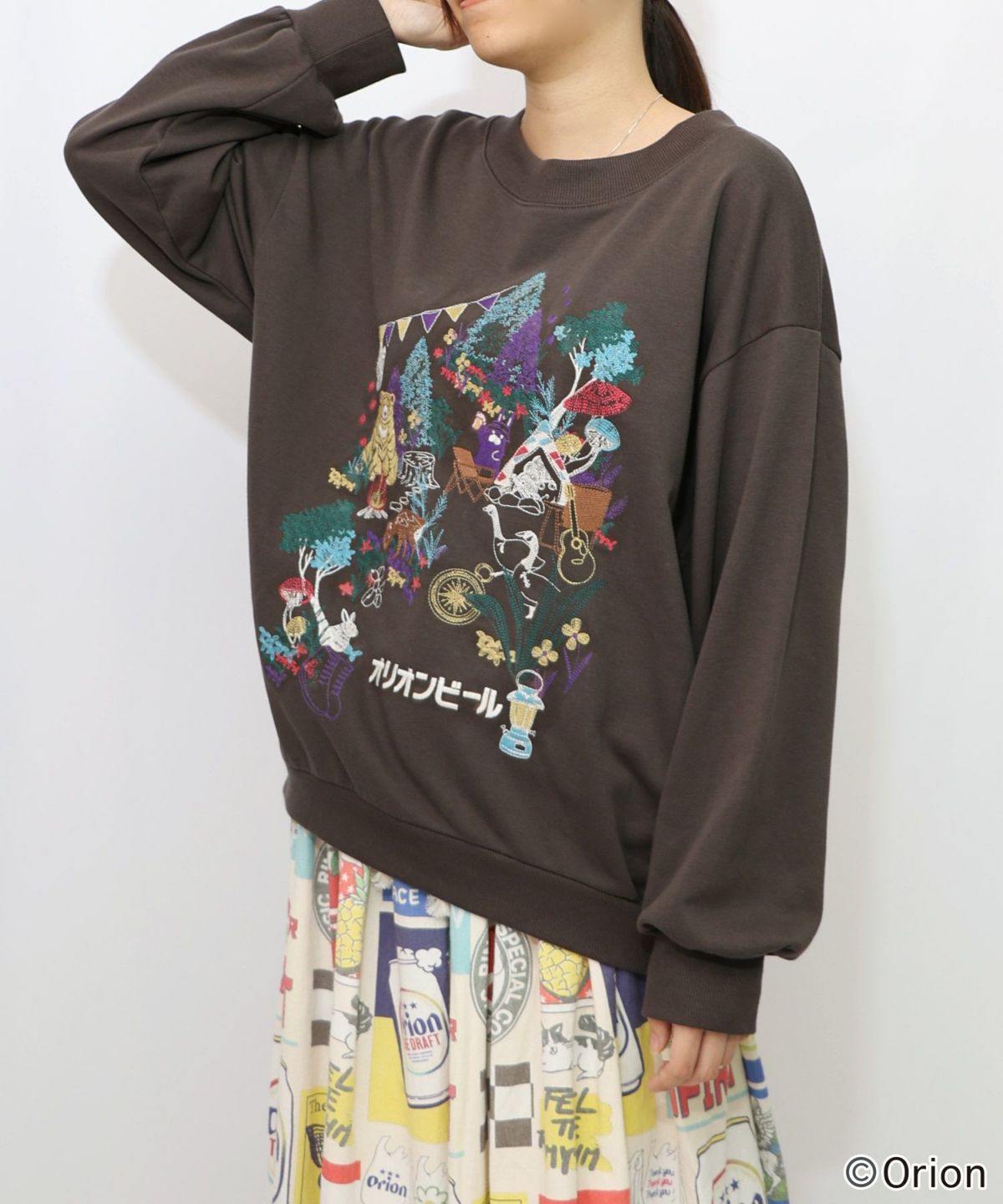 orion×ScoLar　アニマルキャンプ刺繍PO-15