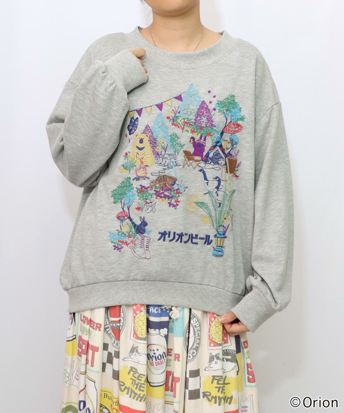 orion×ScoLar　アニマルキャンプ刺繍PO-18