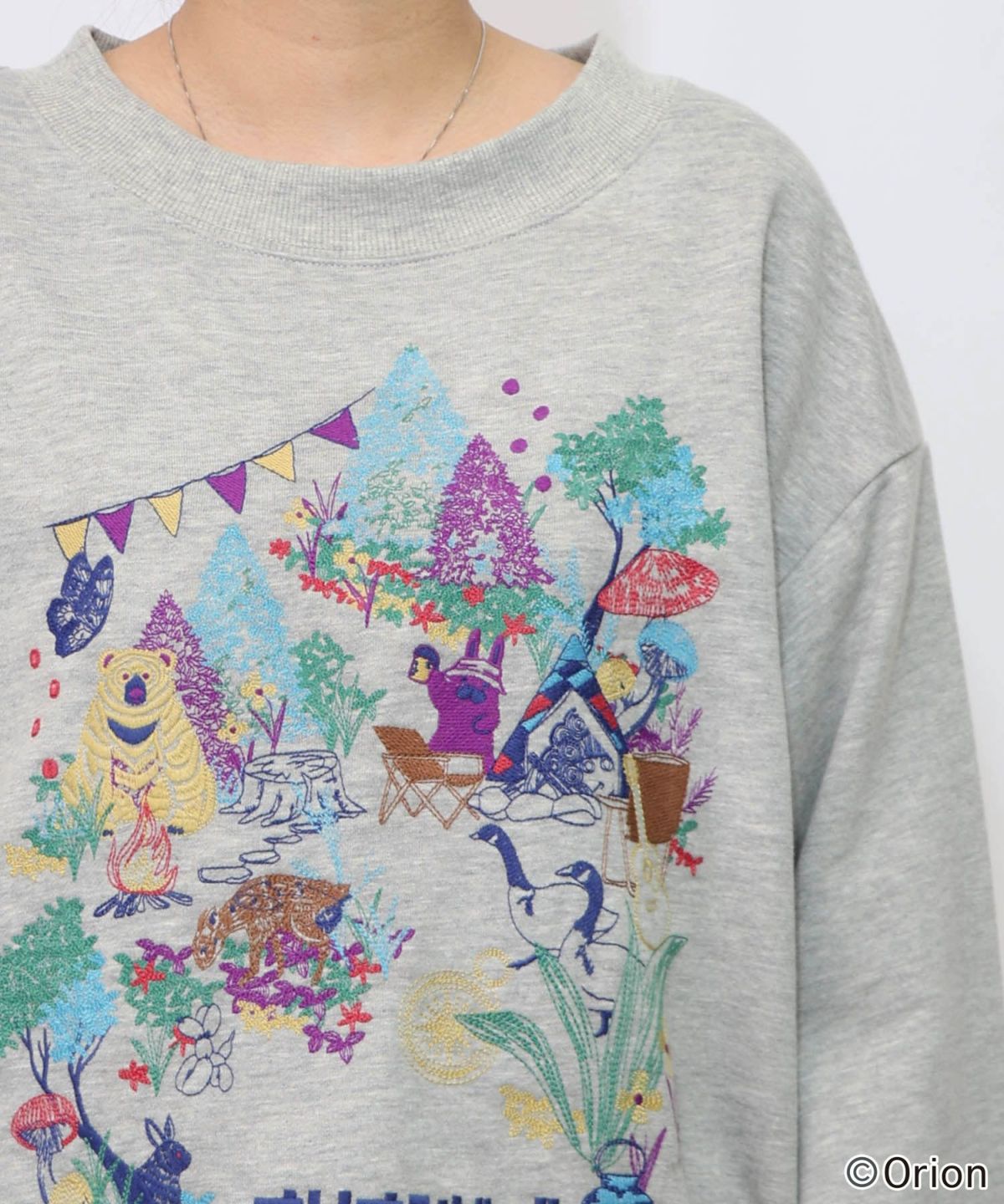 orion×ScoLar　アニマルキャンプ刺繍PO-23