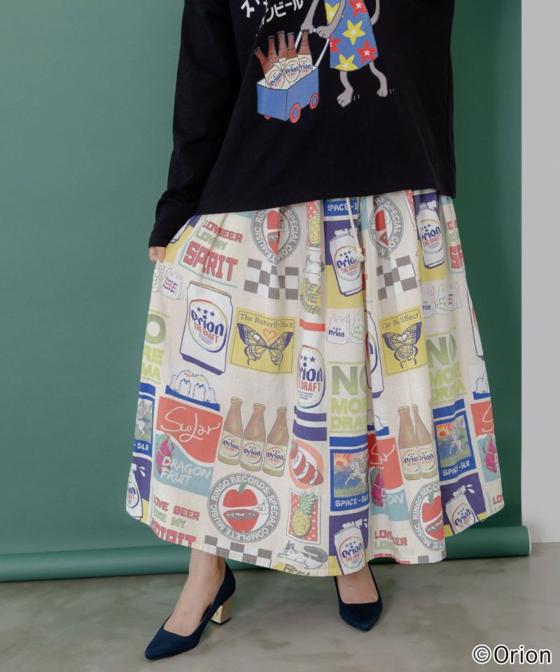 orion×ScoLar　コラージュ柄スカート-11