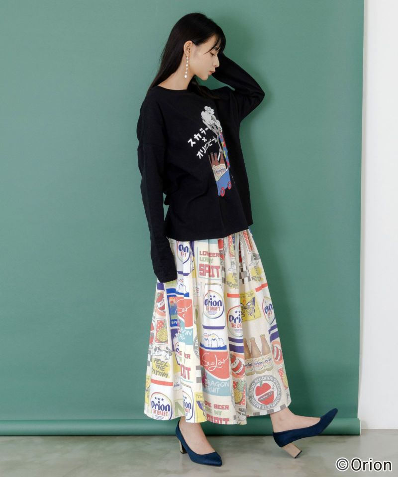 orion×ScoLar　コラージュ柄スカート-14